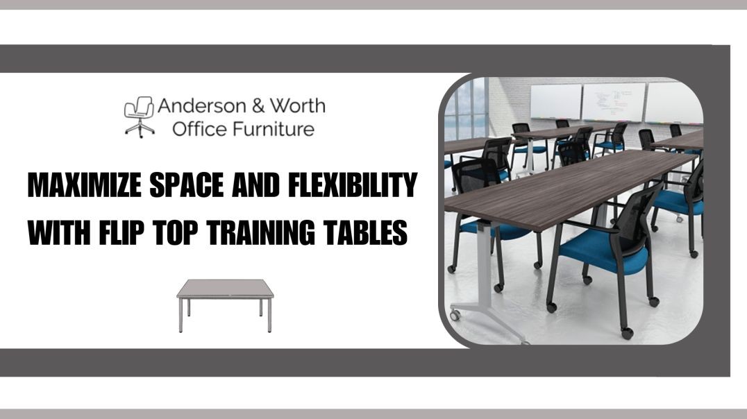 ⁣Versatile Flip-Top Training Tables